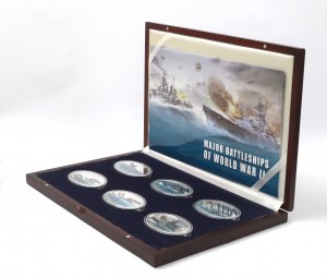 Tokelau, Collection of 1 dollar World War II Battleships