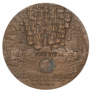 Third Republic, Katyn Medal - with soil from graves