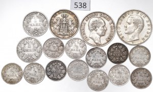 Germany, Lot 1/2-3 marks 1877-1919