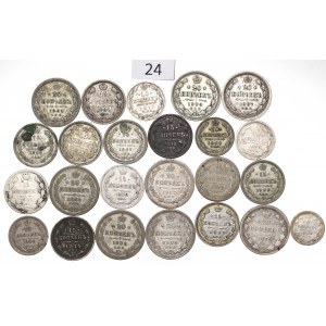 Russia, Lot 5-20 kopecks 1869-1914