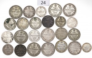 Russia, Lot 5-20 kopecks 1869-1914