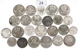 Russia, Lot 5-20 kopecks 1869-1914