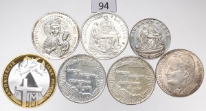 Poland and the Vatican, John Paul II medal set - one silver gilt