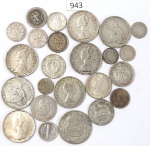 World silver coin set