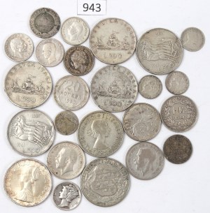 World silver coin set