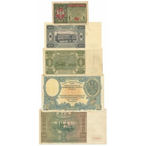 Second Polish Republic, PRL, Set of banknotes - 5 pcs