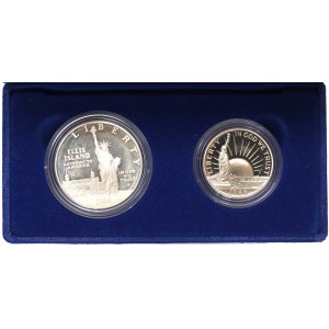 USA, Lot 1/2-1 dollar 1986