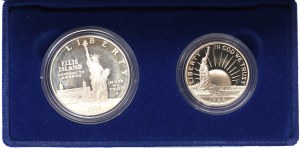 USA, Lot 1/2-1 dollar 1986