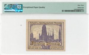 Danzig, 50 fenig 1919 - PMG 63 EPQ