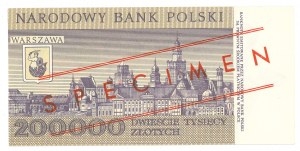People's Republic of Poland, 200,000 zloty 1989 A - MODEL No. 0767