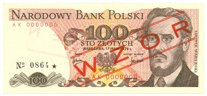 PRL, 100 zloty 1976 AK - MODEL No. 0864
