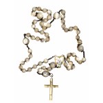 Rosary of pearls and mother of pearl - silver