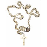 Rosary of pearls and mother of pearl - silver