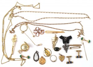 Gilded jewelry set