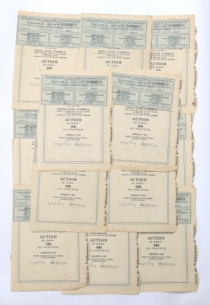 II RP, Zyrardow Works Society 100 zloty share set 1930