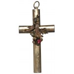 Silesia, Biedermeier cross 19th century gilt