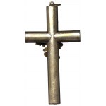 Silesia, Biedermeier cross 19th century gilt