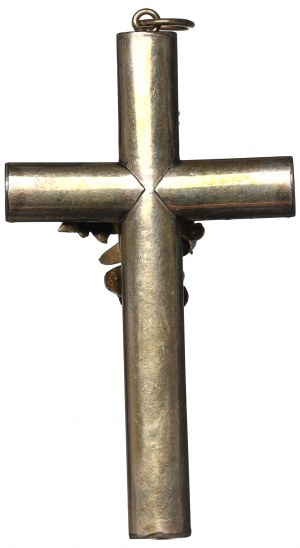 Silesia, Biedermeier cross 19th century gilt