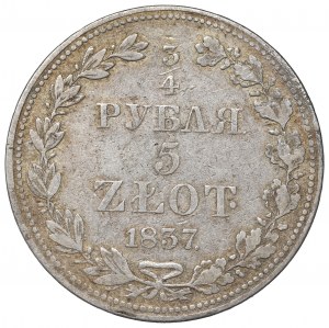 Poland under Russia, Nicholas I, 3/4 rouble=5 zloty 1837 Warsaw