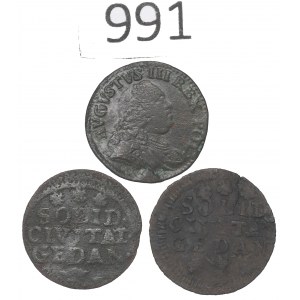 August III Sas, Zestaw szelągów