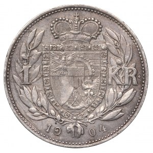 Liechtenstein, 1 Korona 1904