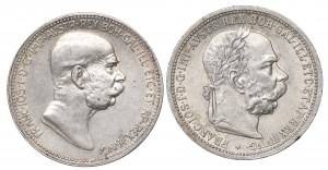 Austria, Lot 1 corona 1901 and 1908