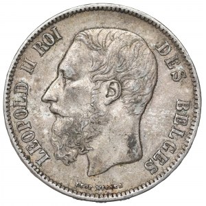Belgium, 5 francs 1871