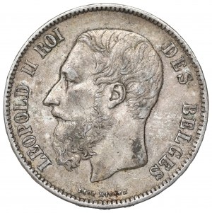 Belgium, 5 francs 1871