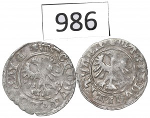 Alexander Jagellon, lot of Halfgroats without date, Vilnius