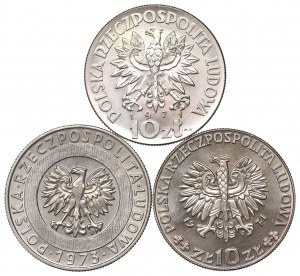People's Republic of Poland, Set of 10-20 Gold 1971-1973 - Sample