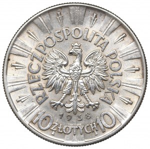 II Republic of Poland, 10 zloty 1938 Pilsudski