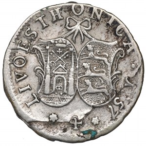 Rosja, 4 kopecks Livonia 1757, Moscow