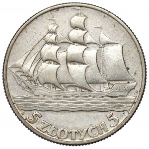 II Republic of Poland, 5 zloty 1936 Ship