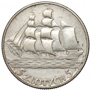 II Republic of Poland, 5 zloty 1936 Ship