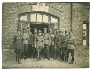 II RP, Photograph of officers of I baon of the 18th Infantry Regiment, Skierniewice