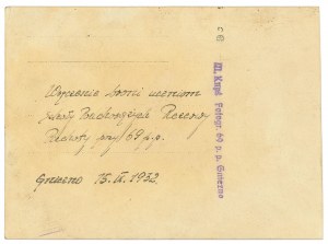 II RP, Presentation of arms to the Infantry Reserve Cadet School of the 69th Infantry Regiment, Gniezno 1932