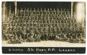 II RP, Photograph 6 company 55 Poznan Infantry Regiment 1931