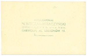 II RP, Photograph of the 1st Regiment of Mounted Riflemen, Garwolin - C.K.M on post