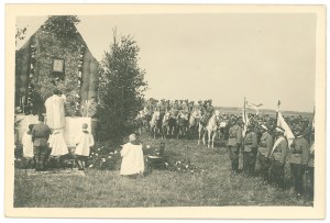 II RP, Photo Field Mass 1st Cavalry Regiment - with banner and orchestra