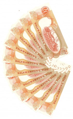 Philippines, 20 Piso - Set of 10 copies.