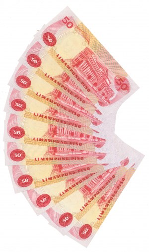 Philippines, 50 Piso - Set of 10 copies.