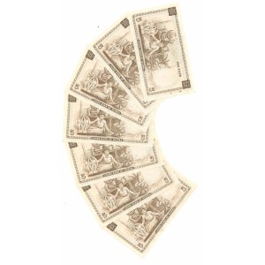 Birma, 5 Kyat - zestaw 7 egz.