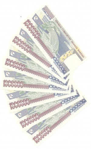 Turcja, 1 mln Lira - Zestaw 7 egz.