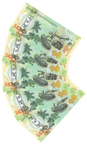 Papua New Guinea, 100 kina - Set of 5 copies.