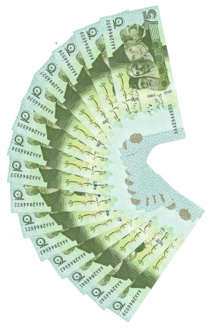 Pakistan, 75 Rupees - Set of 15 copies.