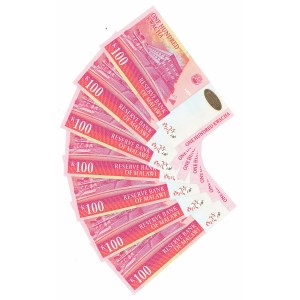 Malawi, 100 Kwacha 2003 - Zestaw 7 egz