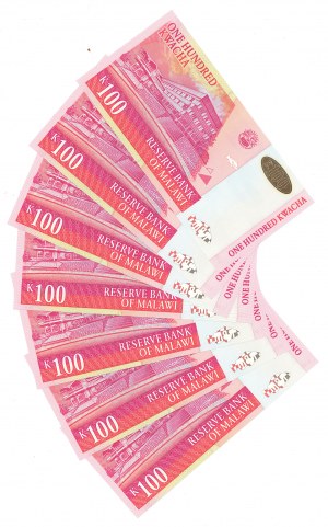 Malawi, 100 Kwacha 2003 - Set of 7 exes