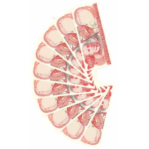 Costa Rica, 1000 Colones - Zestaw 10 egz.