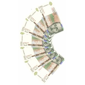 Kolumbia, 2000 Pesos 1999 - Zestaw 7 egz.
