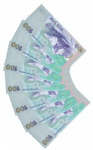 Kyrgyzstan, 100 Som 2002 - Set of 7 copies.